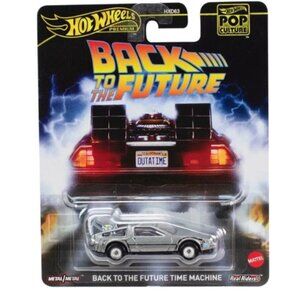 Hot Wheels Pop Culture BACK TO THE FUTURE TIME MACHINE 1:64 JBL65 Delorean